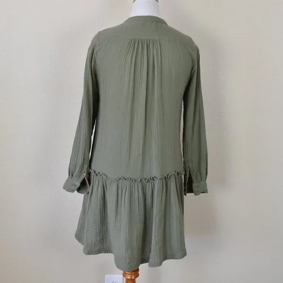 Maeve Katie Textured Gauze Utility Tunic Dress - 6 - Picture 6 of 9